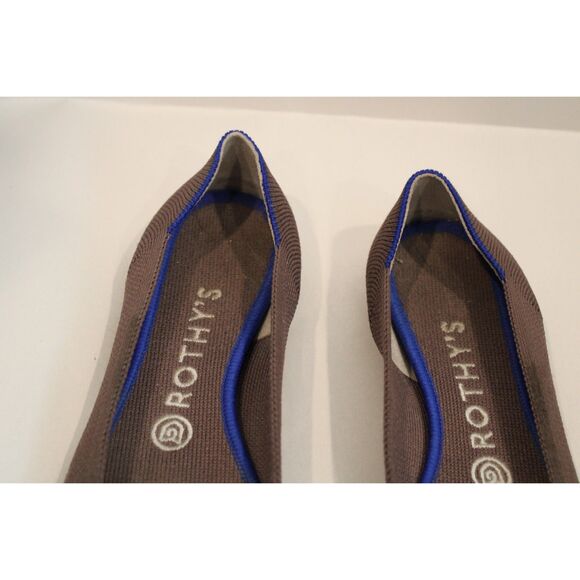 Rothy's gray pointed toe fabric ballet flats size 8 - Picture 5 of 8